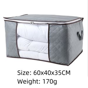 Clothes Storage Bins Foldable Closet Organizer Storage Containers with Durable Handles Thick Fabric for Clothing Blanket