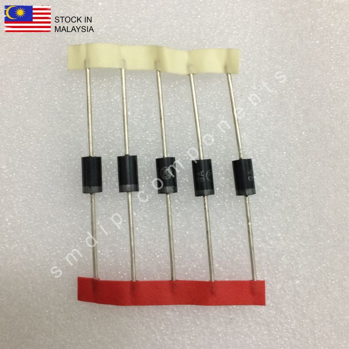 80 Diodes Redresseur 1N5404 3A 400V - Pour électronique, Axiales, Soudables - Sourcing Map