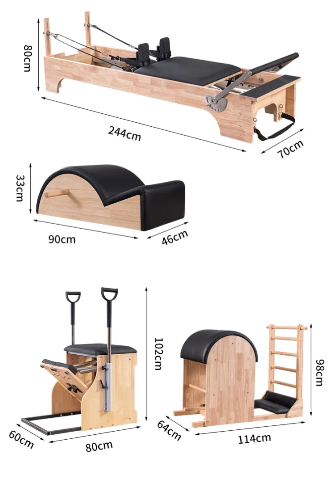 Types of Pilates Equipment for Home (Pilates Reformer vs. Tower vs. Ladder  Barrel vs Wunda Chair) 