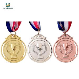 3PCS ทองเงินเหรียญทองชุดเหรียญรางวัลเหรียญรางวัลผู้ชนะรางวัลชนะเลิศการแข่งขันกีฬาโรงเรียนกีฬา 2 นิ้ว 2 นิ้วสำหรับการแข่งขันกีฬาโรงเรียนกีฬา[Ueb Flagship Store]