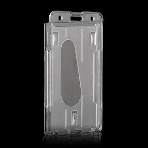 DYJKOUG Hot Sale Convenient Transparent Vertical Design High Quality Credit Card Holder Cutting Ferrule Card Sets Cutting Sleeve Double-sided Use