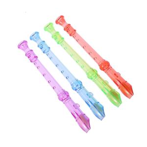 Plastic Musical Instrument Recorder Flute 6 Holes Colorful Childrens Toys Gift
