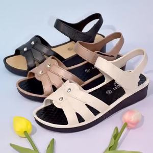 [Free Shipping] Thick-soled wedge sandals 2026 summer new model for middle-aged and elderly comfortable casual outdoor sandals with soft and non-slip soles