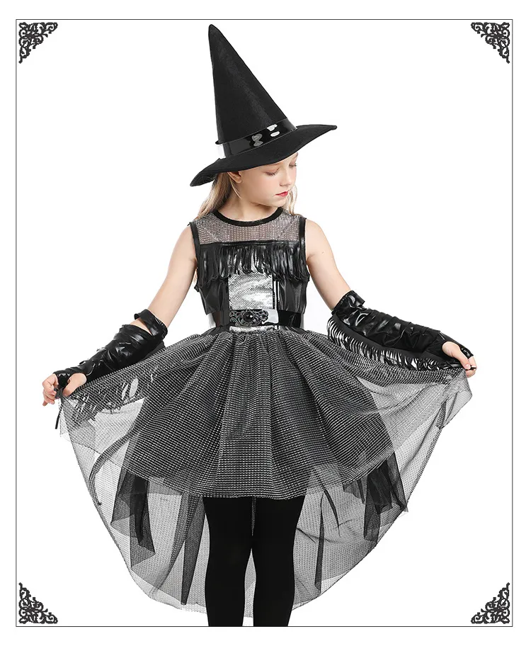 5 Size Women Classic Halloween Costume for Kids Girl Pretend Play