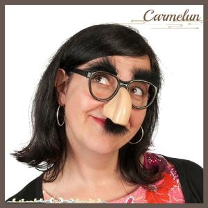 [Carmelun] Fancy Cosplay Disguise Moustache Glasses Halloween Party Dress Big Nose