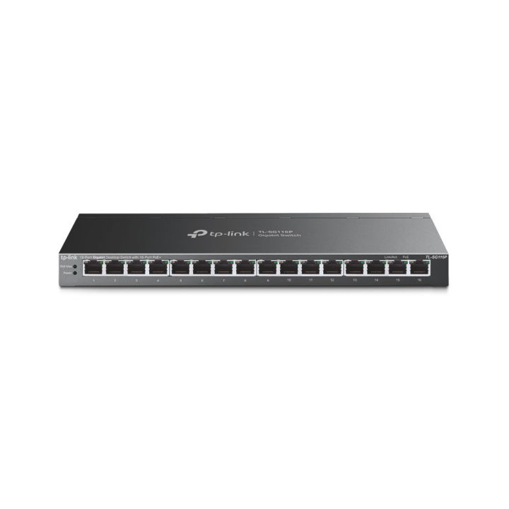 tp link tl sg116p 16 port gigabit poe  desktop switch