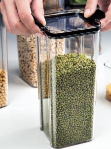 Toples Penyimpanan Serbaguna Kedap Angin dengan Seal Lock -  Kapasitas 420ml/1300ml/1800ml