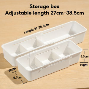 Retractable Drawer Organizer Stackable Clothing Cabinet Organizers  Adjustable Kitchen Storage Box Household Sorting Storage Box