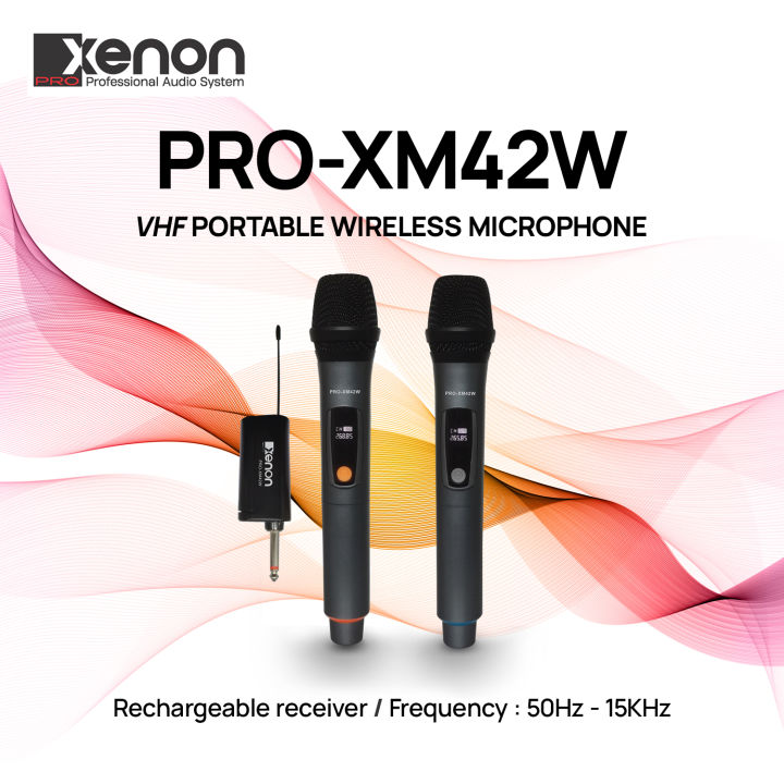 Xenon PRO XM42W VHF Portable Dual Wireless Microphone Lazada PH