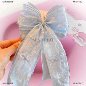 [COD] MINIFRIUT Daisy Mesh Lace Bow Hairpin For Girls Childrens Hairgrip Clip Barrette Headwear Hair Accessories