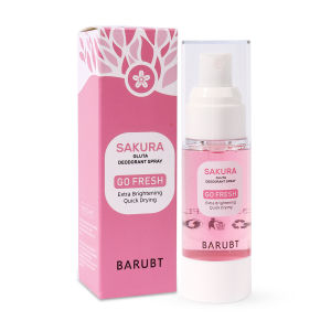 Underarm Whitening Cream And Gluta Deodorant Spray Set 30g+35ml Effectively Improves Underarm Dullness Cherry Blossom Extract Whitens And Moisturizes The Skin And Eliminates Body Odor In Three Stages: Blocking Balancing And Deodorizing