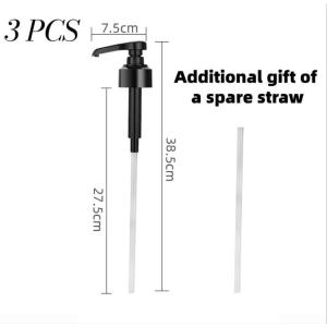 5PCS Syrup Pump Bottle Nozzle Milk Tea Coffee Syrup Dispenser Replacement Kitchen Sauce Pressure Nozzle