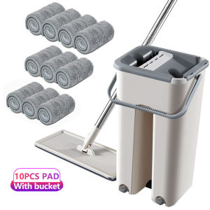 【Apex】Original 360 Spin Free Hands Wash Lazy Floor Mop For Cleaning Wet And Dry 2in1 Squeeze Flat Mops Magic Bucket With Map Cloth A Set Smart Net Tornado Pad Broom Dustpan Cleaner Home Use Clean Complete Polisher Squeezed Dryer Steam Tools On Sale