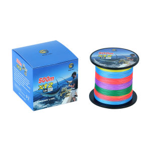 Senar X12 PE Senar Pancing Laut Kepang 500m Multi Warna Kuat Senar Pancing Tuna