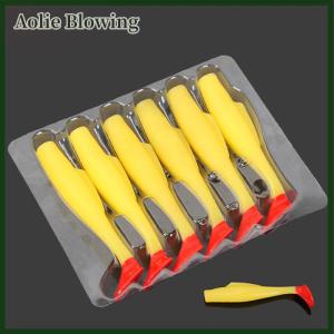 Aolie 6pcs TPR Soft Lure 8 cm Rubber Fishing Lure Shad Swim baits Silicone Bait New