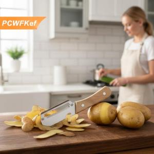 【PCWFKef】 Thép không gỉ Rau Peeler siêu sắc nét lưỡi đa mục đích cho nhà bếp khoai tây trái cây cà rốt dưa chuột dễ dàng lột phụ kiện
