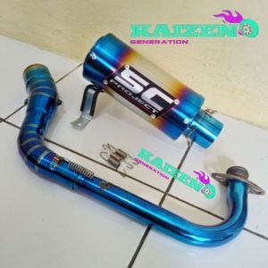 Knalpot sc project matic Beat nmax aerox vario scoopy fino mio leher bluemoon