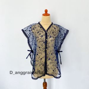 Vest brukat tile / rompi brukat / outer brokat /cardigan brokat / kebaya kondangan