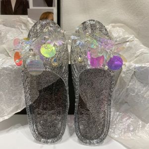 Free Shipping 2026 Jelly WomenS Shoes Casual New Fashion Outdoor WomenS Slippers Crystal Transparent Clogs New Sandals WomenS Shoes