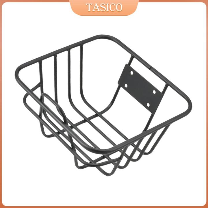 Tasico Front Bike Basket Front Bicycle Basket Iron Detachable Carrying