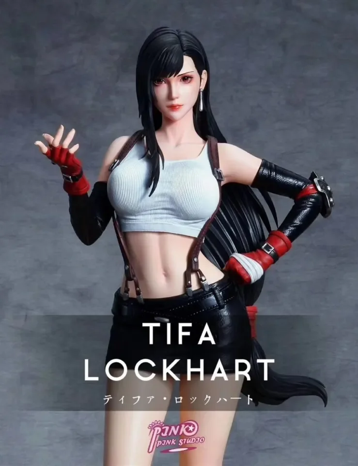 ของแท้ 100% งานปั้น Pink Pink Studio PPS จากเกม FF7 Final Fantasy VII  ไฟนอลแฟนตาซี 7 Tifa Lockhart ทีฟา ล็อกฮาร์ท ทิฟ่า 1/4 ชุดว่ายน้ำ Swim Suit  Style Bikini สูง 56 cm หนัก 5.70 kg พร้อมไฟ