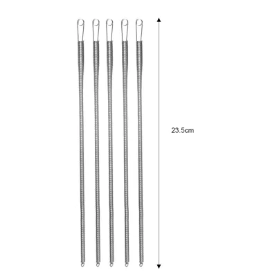 5PCS Bendable Spring Drawstring Threader Clip Pants Hoodies Elastic Band Lace Cord Flexible Drawstring Thread DIY Sewing Tool