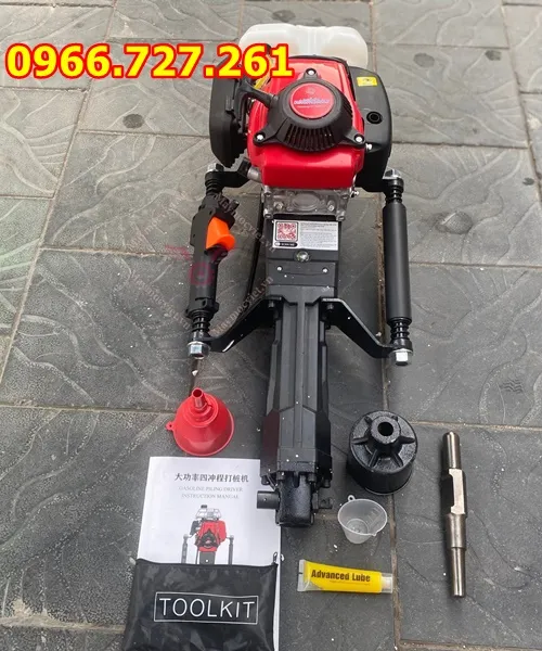 Máy đóng cọc cầm tay 4 thì chạy xăng Kawasaki