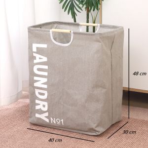 🔥READY STOCK🔥 Muji Ikea Laundry Basket Foldable Laundry Bag Dirty Clothes Storage Laundry Large Size