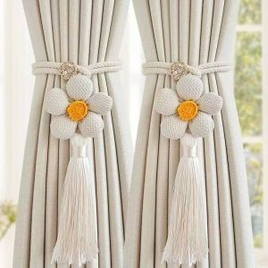 Allieuka Home Decoration Curtain Tiebacks Curtain Tie Rustic Boho Pengikat Langsir Tali Langsir 窗帘绑带