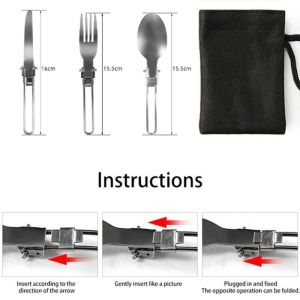 304 Stainless Steel Three-piece Suit Portable Cutlery Set With Box Tableware Chopsticks Forks Spoons