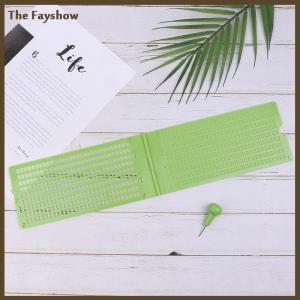 [The Fayshow] 1Set 9Lines 30 Cells Practical School Braille Portable Writing Slate With Stylus