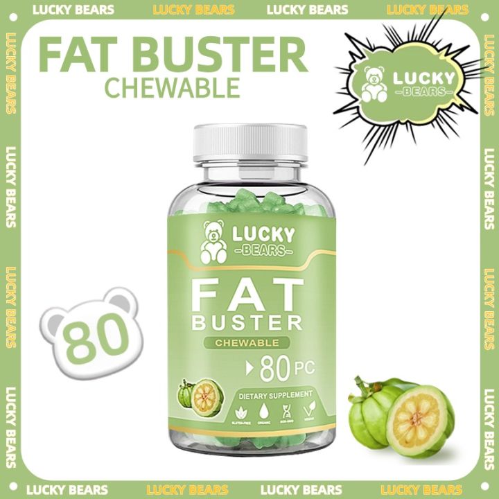 LUCKY BEARS FAT BUSTER Chewable Gummy Bears, Multivitamins Weight Loss ...