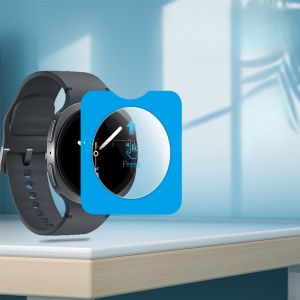 Miếng Cường Lực Dán Màn Hình Dành Cho Samsung Galaxy Watch Ultra/ Galaxy Watch 7 44/40mm/ Galaxy Watch 8 Kai.N Glass HD kèm khung dán_ Hàng chính hãng