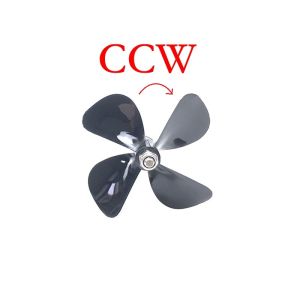 Cánh Quạt 4 Cánh 55Mm Của Thuyền Điều Khiển Từ Xa Trục Truyền Động CW/CCW Vật Liệu PC Nhập Khẩu Hoàn Toàn Cánh Quạt Biển Mô Phỏng Độ Cứng Cao