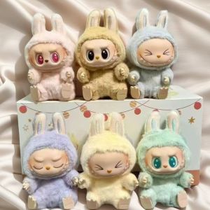 Second Generation Blind Sitting Posture Model labubu Doll Pop Mart Sitting Party Vinyl Macaron Plush Labubu