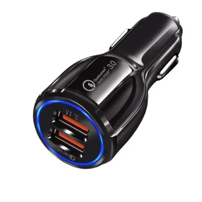 USB Casan Mobil Charger Mobil Fast Charging 3.0 3.1A 2 Port LED Lampu