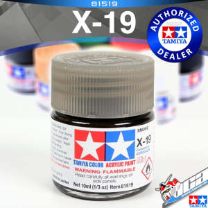 🌈 TAMIYA 81519 X-19 SMOKE ACRYLIC MINI 10ML PLASTIC MODEL HOBBY ACTION FIGURE TOY PAINT VCA GUNDAM SINGAPORE