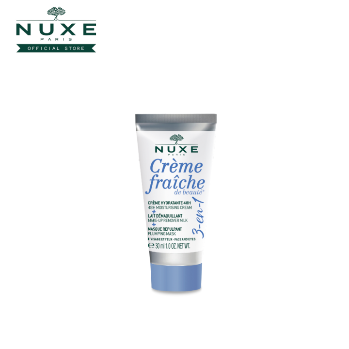 Crème fraîche de beauté® 3-in-1, 48H Moisturising Cream, Make-Up Remover  Milk, Plumping Mask 100ml