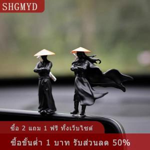 [COD] SHGMYD อุปกรณ์ตกแต่งภายในรถตุ๊กตา jianghu Knight จอคอมพิวเตอร์เครื่องประดับย้อนยุคอัศวินกลางคอนโซลรถดาบ