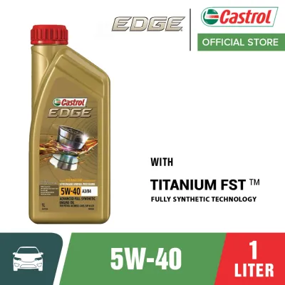 Castrol EDGE 5W-40 1L Fully Synthetic Engine Oil | Advanced Protection for Gasoline & Diesel Engines
