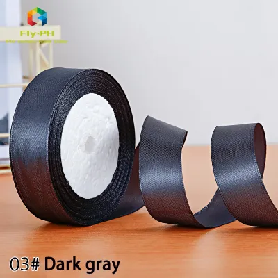 Fly.PH | 25Yards/22m/Roll 2.5cm ribbon satin ribbon decorative ribbon gift packaging Ribbon roll