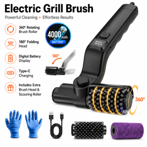 Outdoor BBQ grill double grill barbecue grill charcoal foldable convenient suitable for barbecue