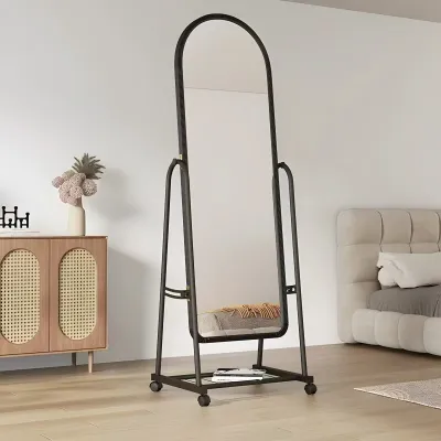 Vanity Mirror with Stand and Rack