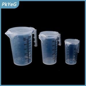 PkYeG 100 250 500ml đo ly Jug rõ ràng Baking nhà bếp bột nước với bìa SC