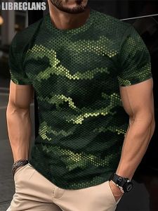 [Local Stock] HBESTY  Summer Fashion Snake Pattern Print T-shirt Clothing Casual Mens Short Sleeve T-shirt Oversized Men O-neck Short Sleeve T-Shirts
