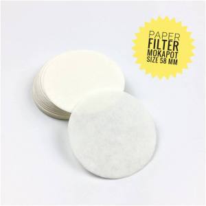 Paper Filter Mokapot Isi 100 Lembar Kertas Saring Kopi Espresso Moka Pot Bleacing Process