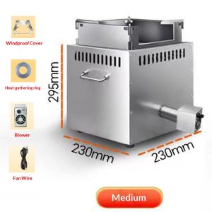 Stainless Steel Smokeless Wood Burning Stove Portable Outdoor Camping Firewood Stove Home Picnic Gasifier Stove