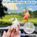 Đồ Chơi Vịt Quay Đổi Màu Trang Trí Quà Tặng Bất Ngờ Cho Bé Móc Khóa Mô Hình Vịt Nướng Đáng Yêu Hottrend. 