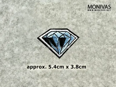Big Diamond Iron On Patch DIY Embroidery Repairing Badge Decorations
