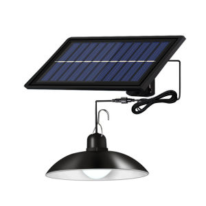 Solar Pendant Light LED Hanging Lamp Waterproof Outdoor Garden Camping Emergency Dual Head